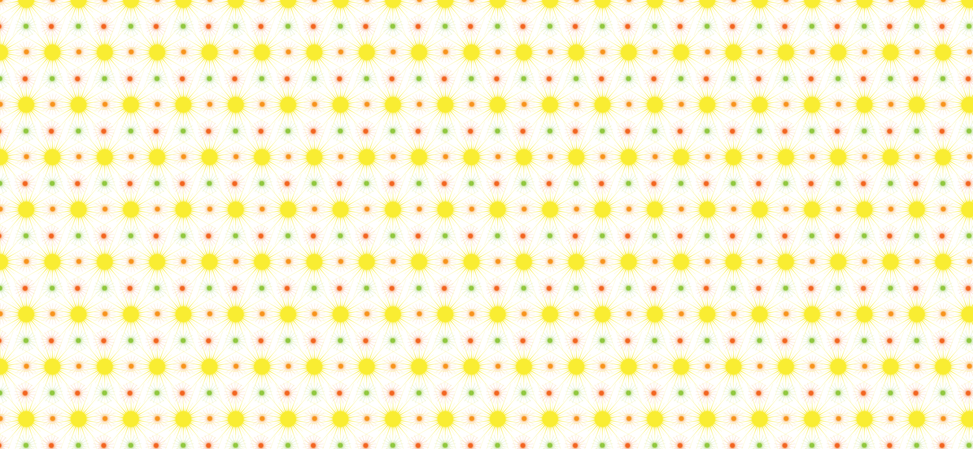Abstract geometric pattern with yellow suns and triangles png