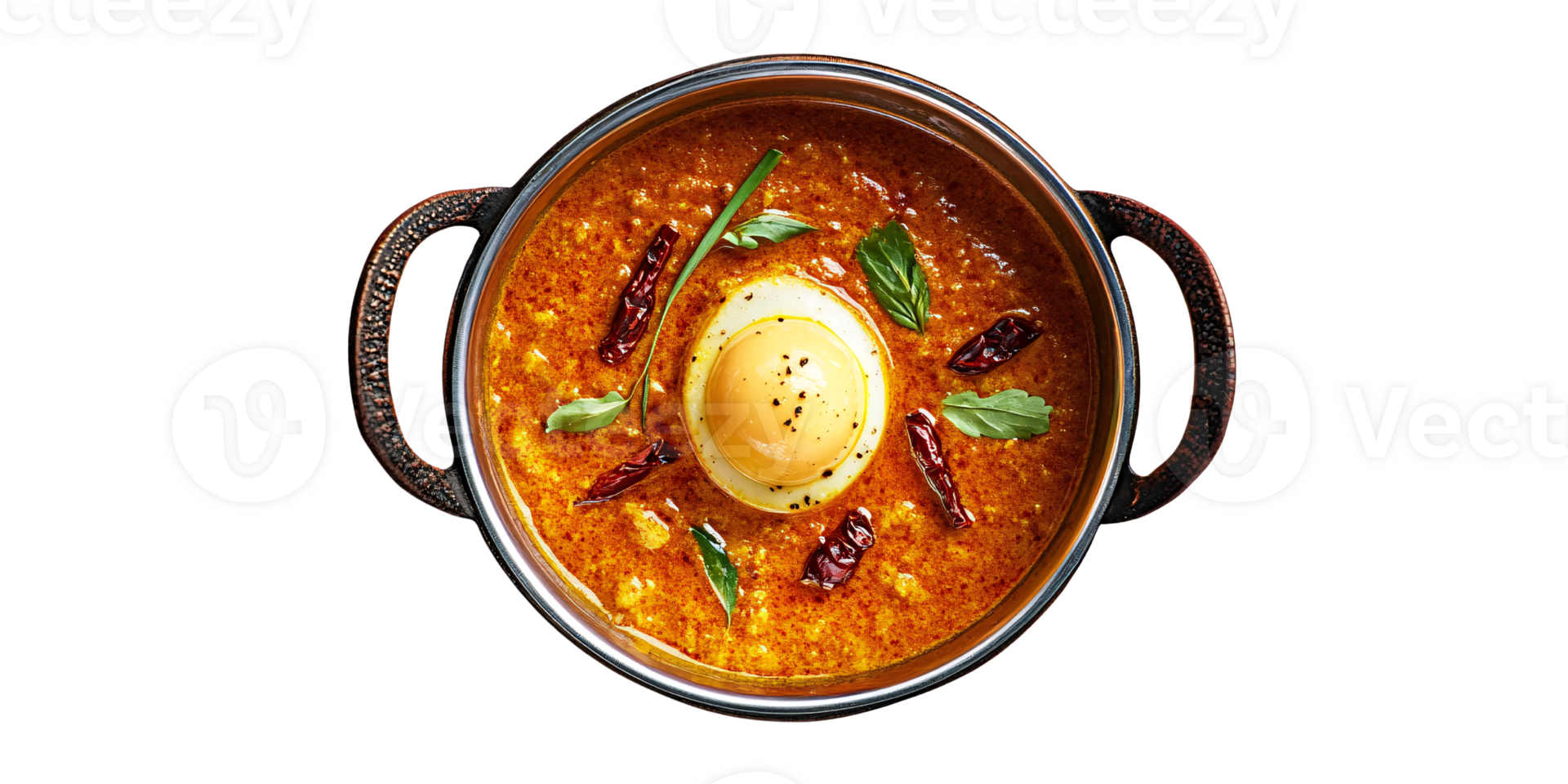 Delicious Egg Curry in a Traditional Bowl with Spices and Herbs Authentic Indian Cuisine with Boiled Egg and Chili Peppers Concept of Spicy Food and Healthy Eating png