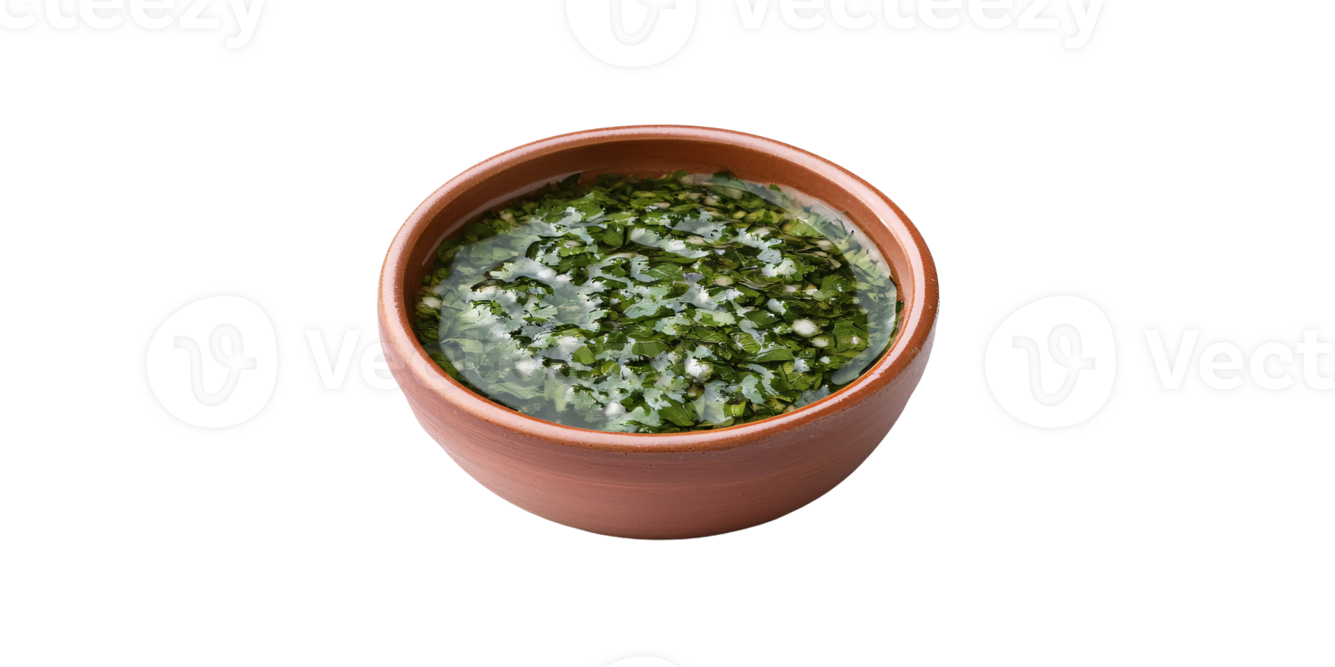 Fresh Chimichurri Sauce in Rustic Bowl, Traditional Argentinian Condiment with Parsley, Garlic, and Olive Oil Culinary Concept of Gourmet Food and Healthy Eating png