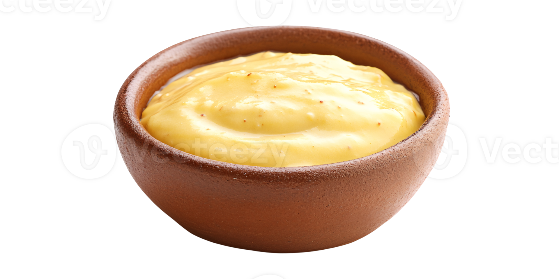 Creamy mustard sauce in a rustic bowl, closeup shot of gourmet condiment for food photography and culinary presentation png