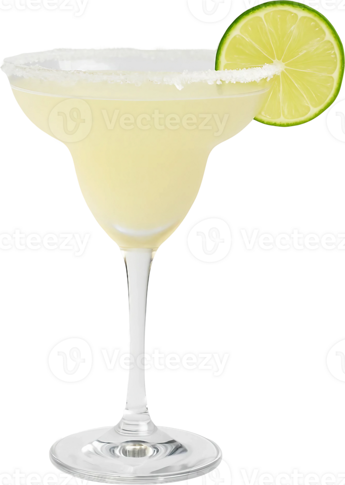 A margarita with lime slice in the glass png