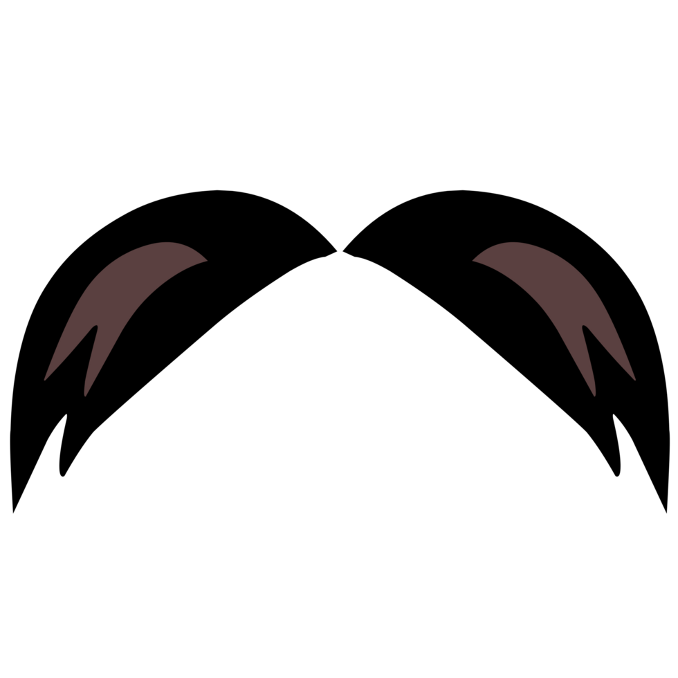 Classic Handlebar Moustache png