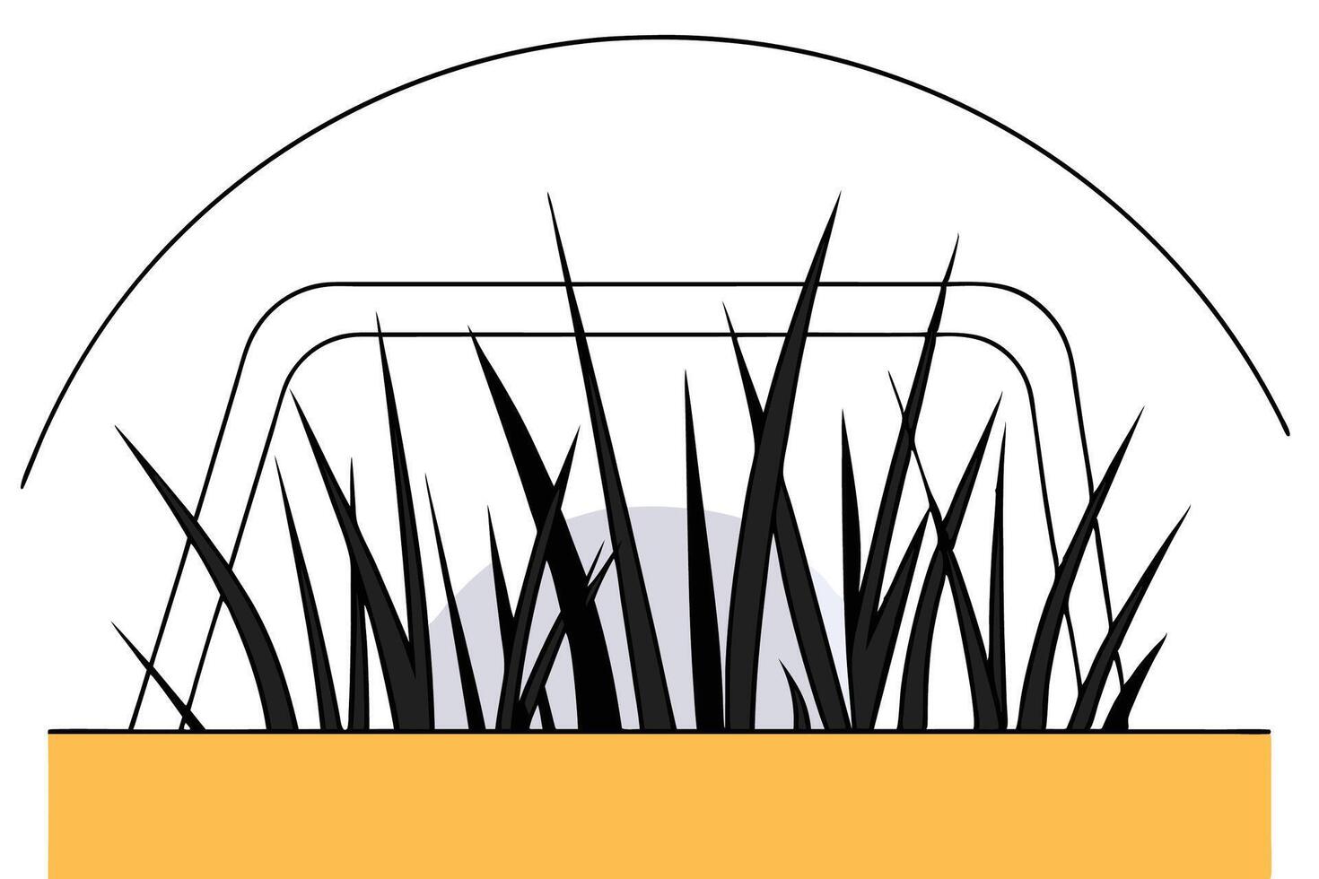 Fresh close up of natural green grass with botanical elements suitable for clean environment illustrations eco projects and sustainable lifestyle visual content vector