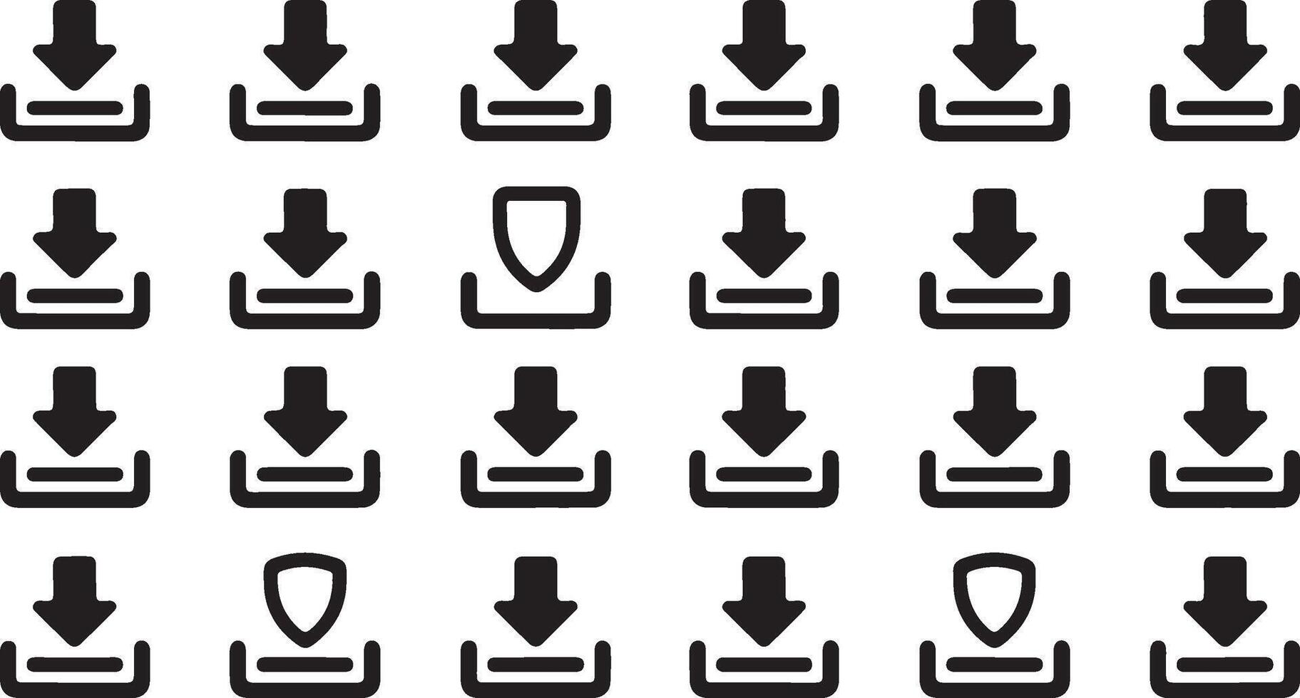 Download button design for safe downloads a secure download banner advertisement vector