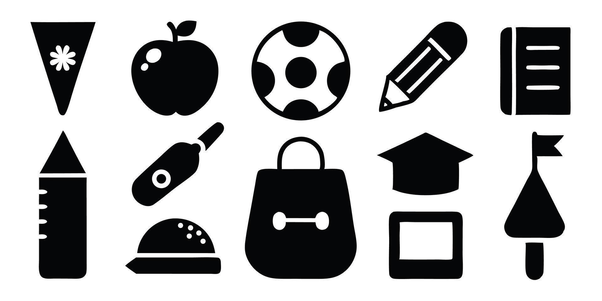 Back to school design featuring playful colorful text and fun typography in helvetica and courier fonts vector