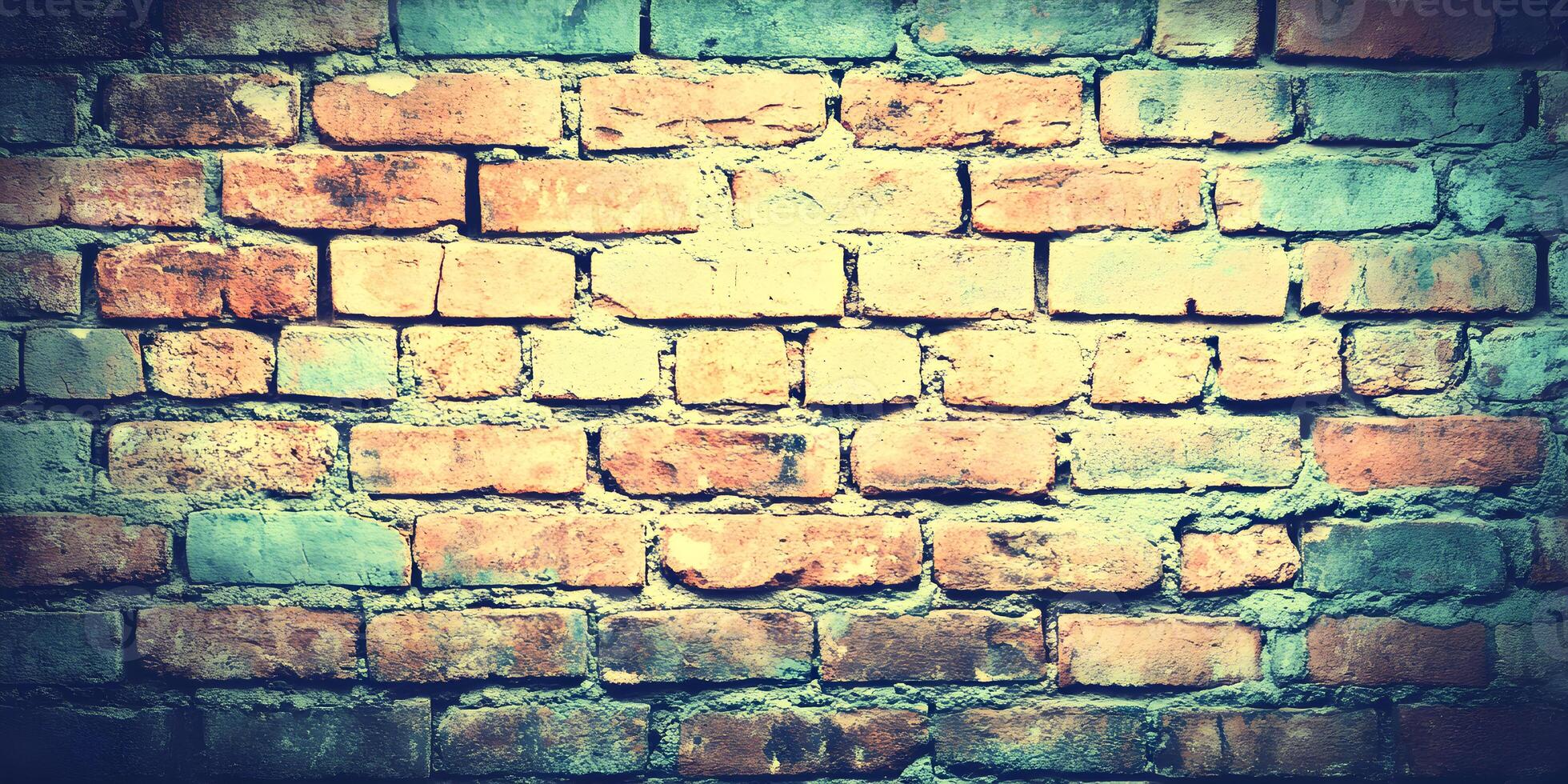 Vintage Brick Wall Texture Background photo