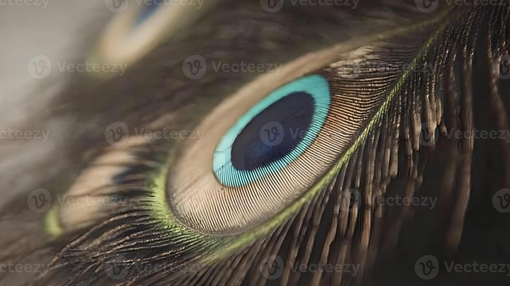 Close-up of a Peacock Feather Eye photo