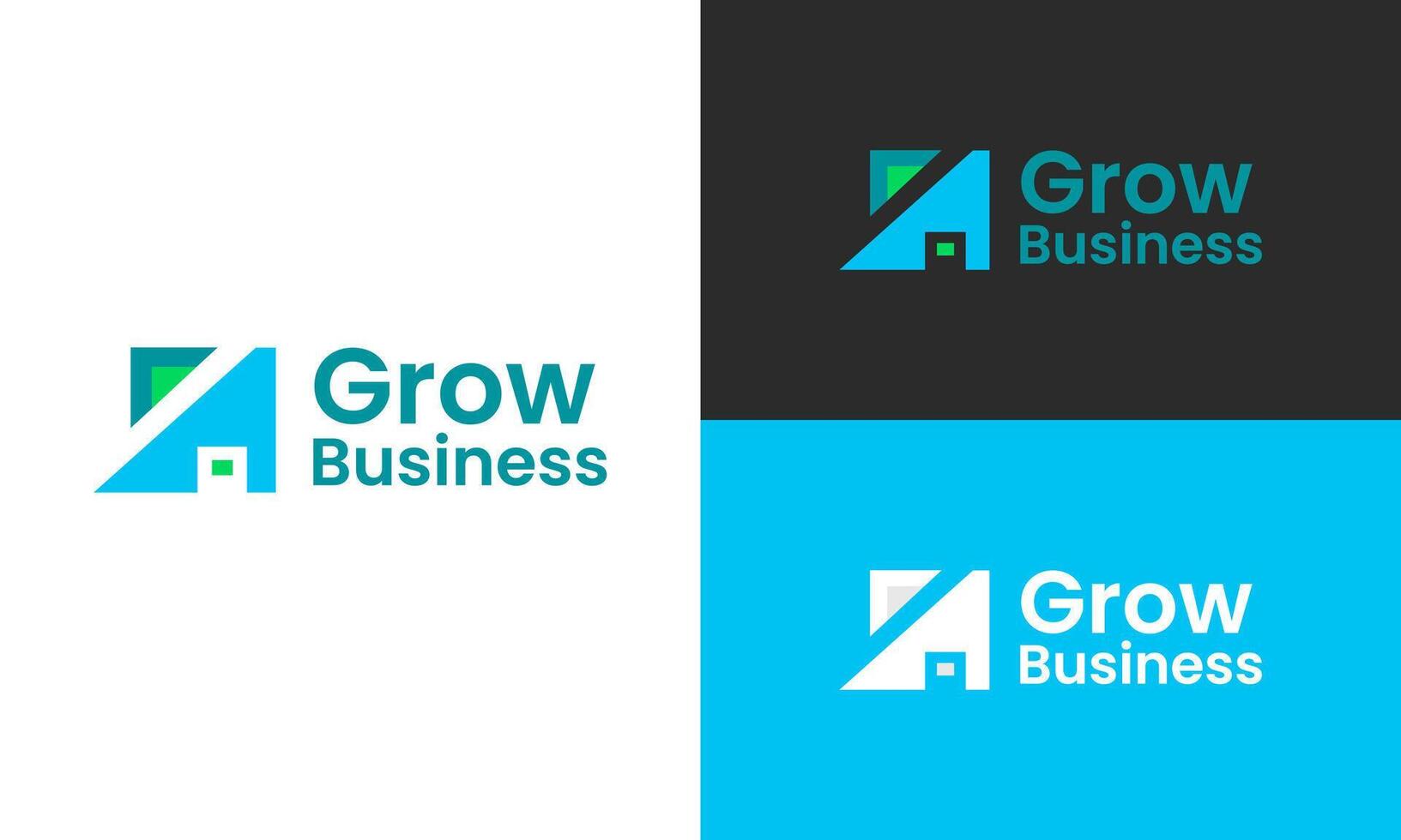 Finance, arrow and grow business logo design template for company vector