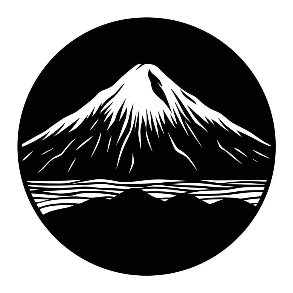 the towering mount kilimanjaro outlined against t vector