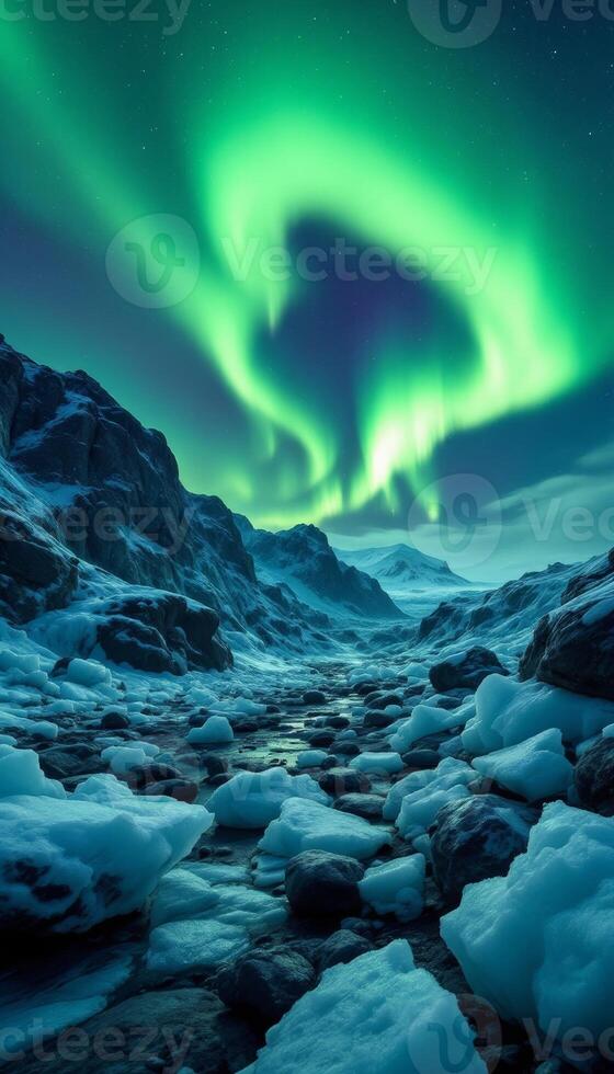 Aurora borealis, iceland, icelandic landscape, icelandic landscape, ic photo