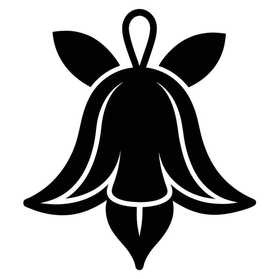 Bells of bergamot flower icon vector