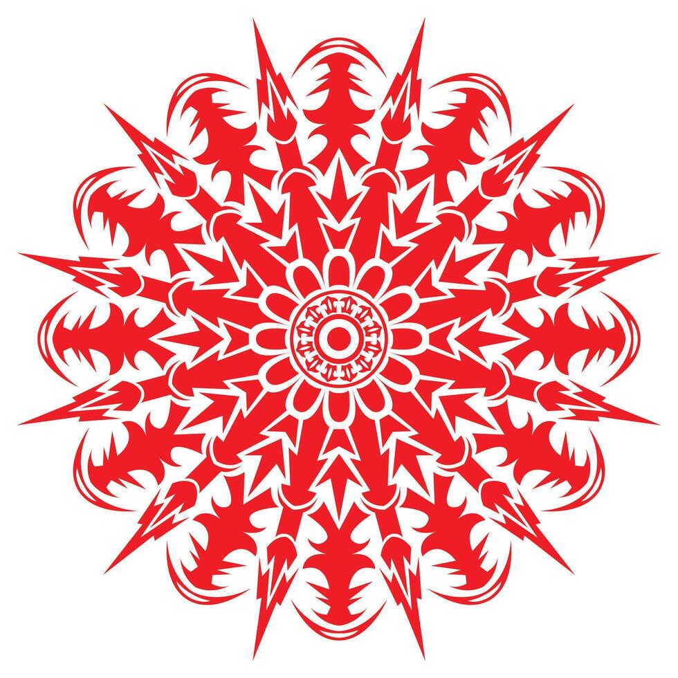 Tower Round Ornament Illustration vector