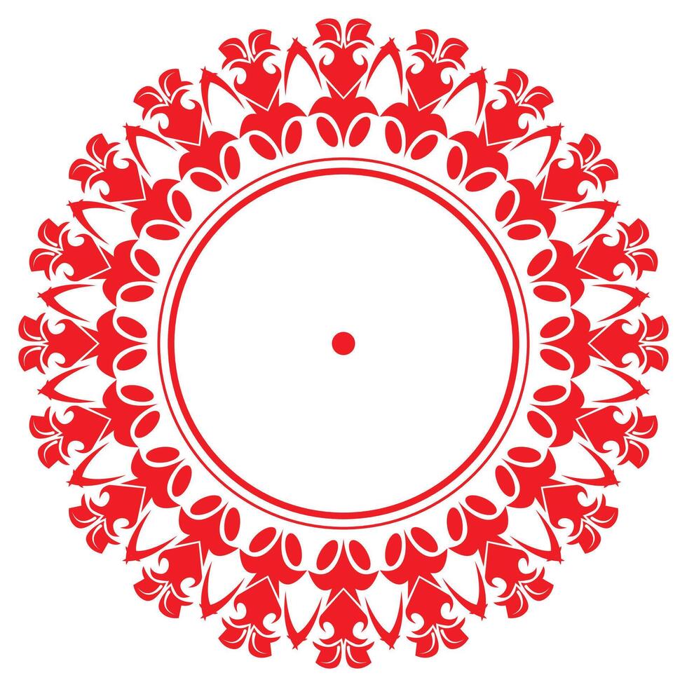 Ant Frame Round Ornament Illustration vector