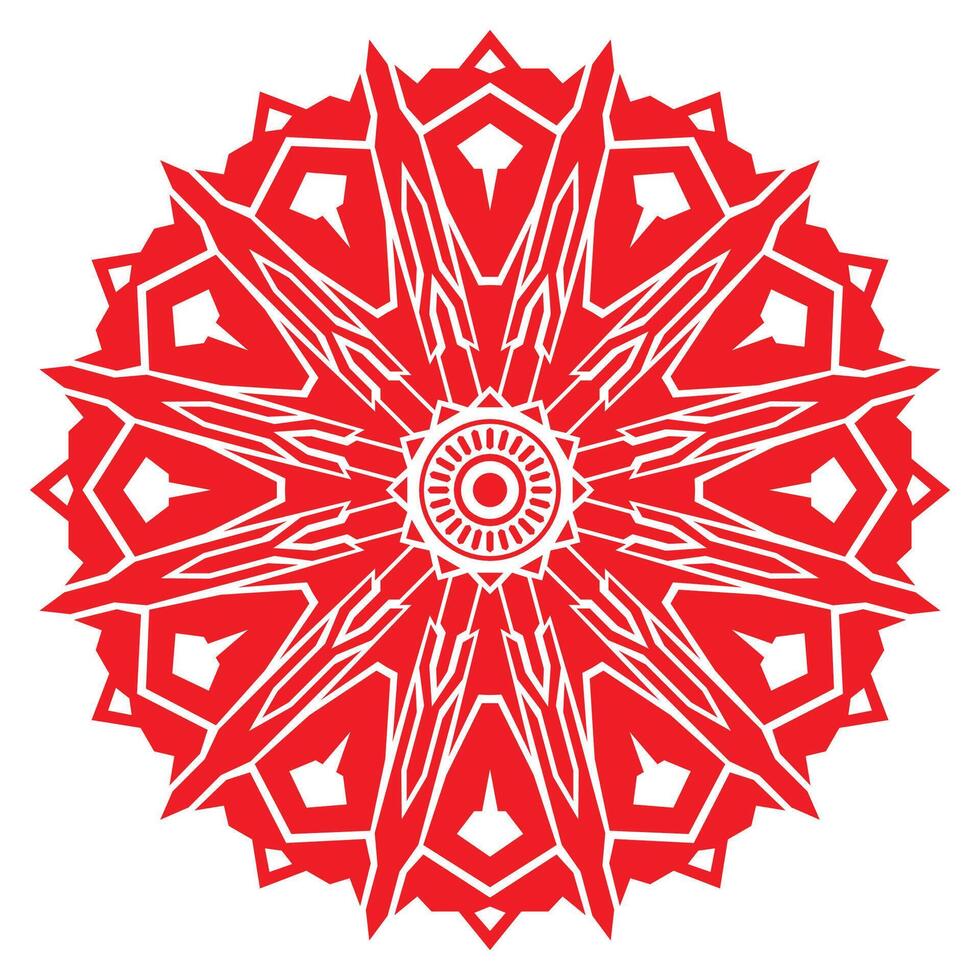 Sword and Shield Round Ornament Illustration vector
