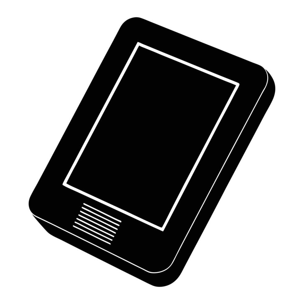 An icon of a tablet computer on a white background vector