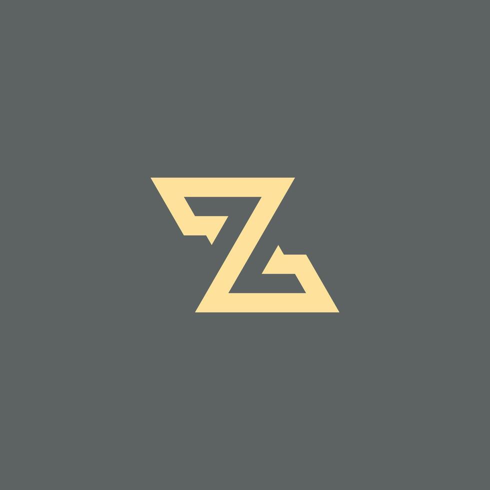 Modern minimal Z Logo Design and template. initial Z icon Monogram and Letters in . vector