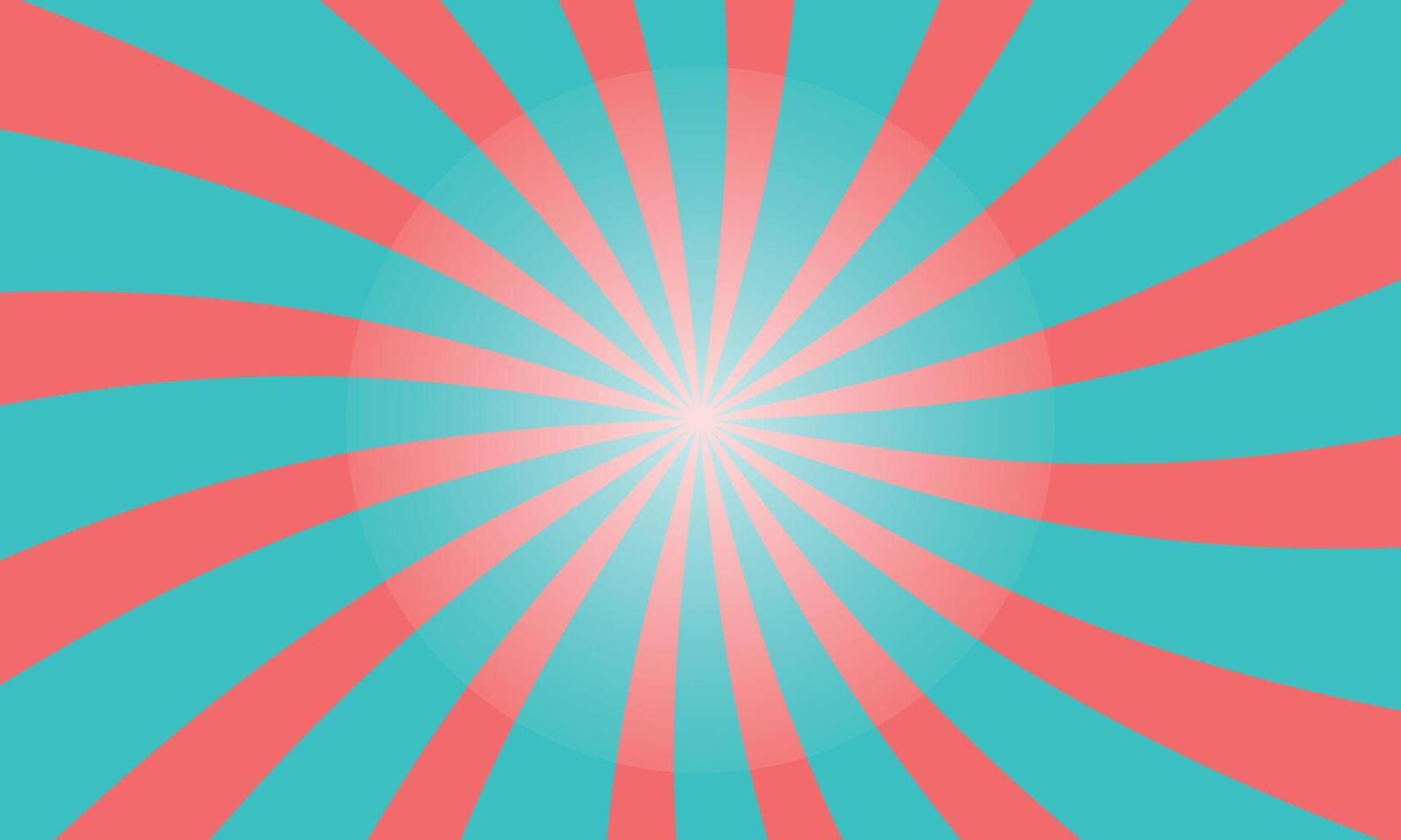 Red and Blue Spiral Optical Illusion. Striking Radiating Stripe Pattern for Backgrounds and Creative Designs vector