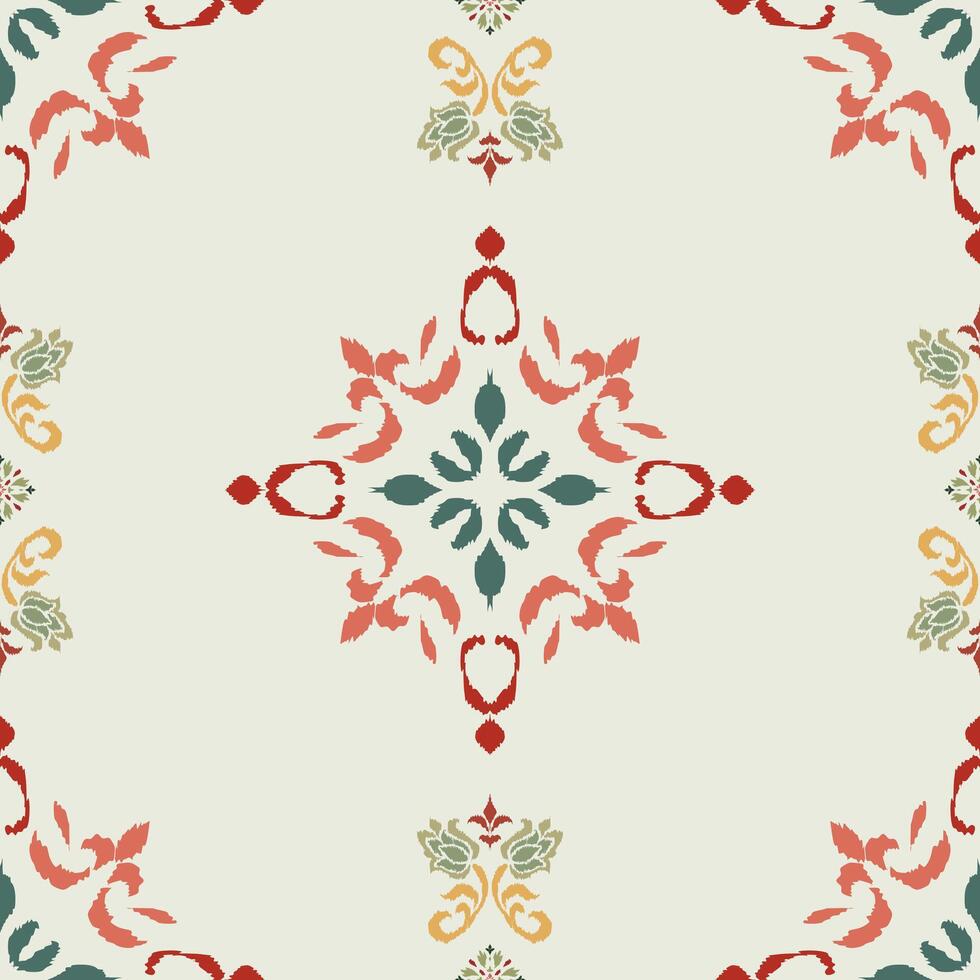 ntricate hand-drawn ikat damask ideal for fabric printing and digital backdrops. vector