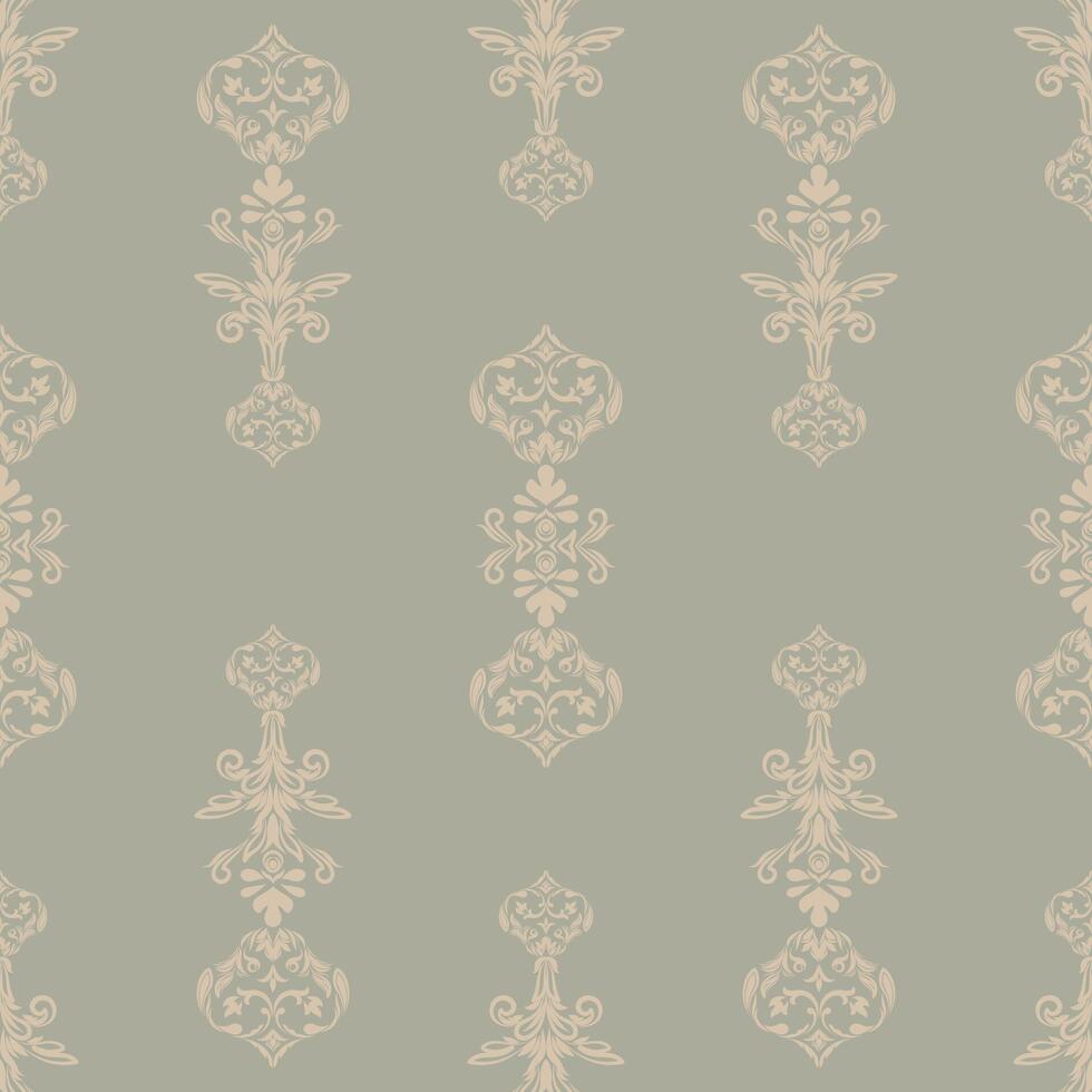 Rich ikat damask pattern , perfect for wallpaper, curtains, and cushions. vector