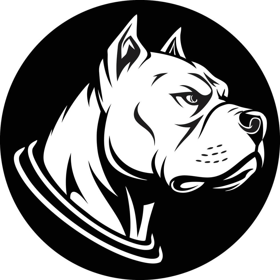 Modern dog logo art vector