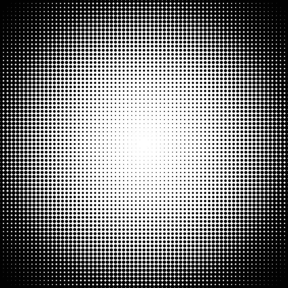 Black Halftone Dots Overlay Background vector