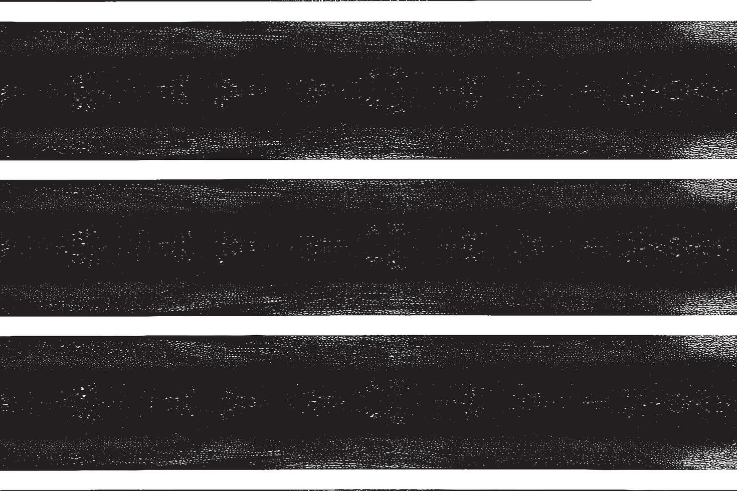 Set of grunge-style horizontal black brush strokes on white background. Perfect for banners, headers, posters, web elements, and modern design applications. High-res vector-style texture. vector