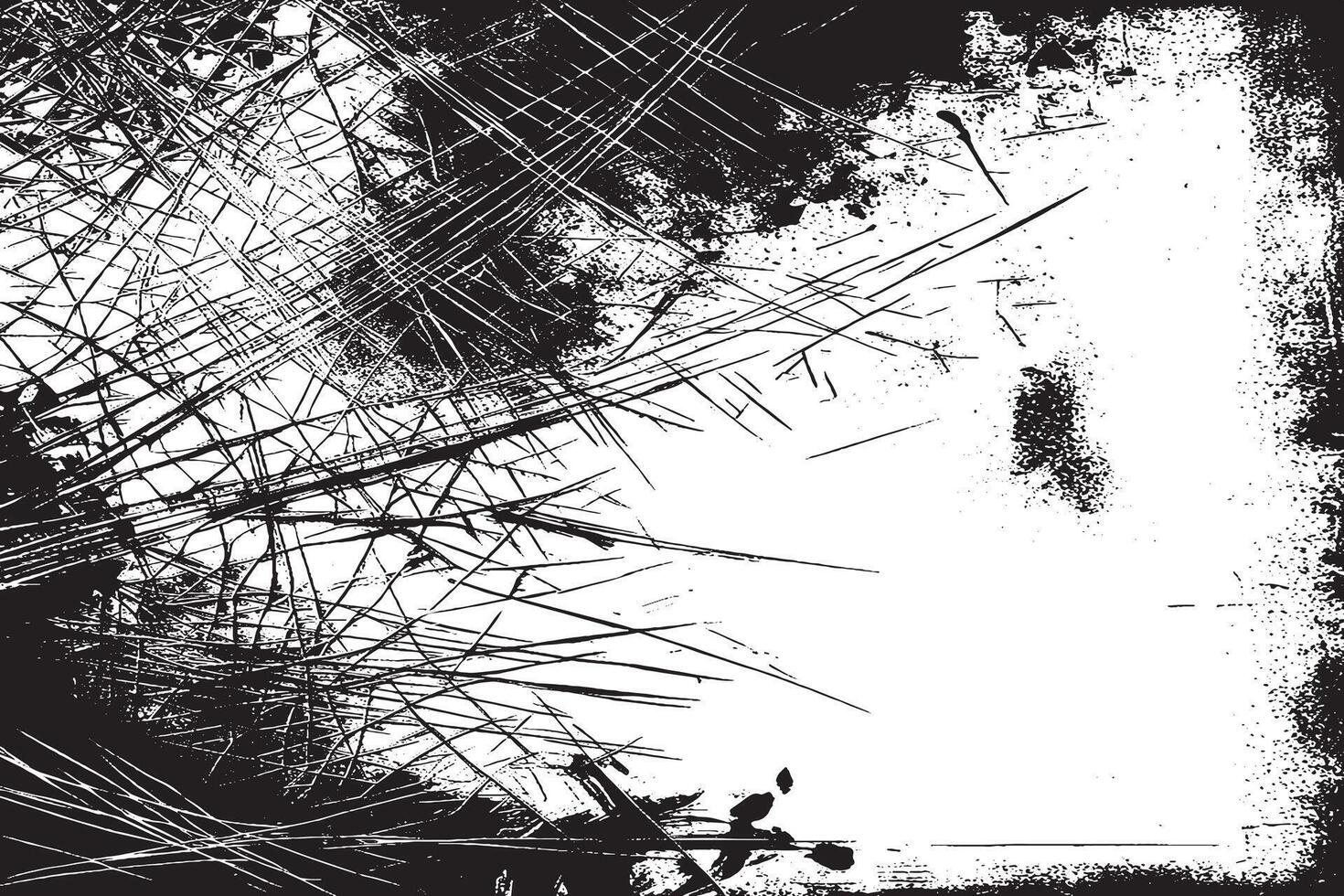 High-res grunge texture with scratch lines and ink splatter. Ideal for comic effects, graphic novels, posters, and distressed overlays in digital or print artwork. Bold and edgy background style. vector