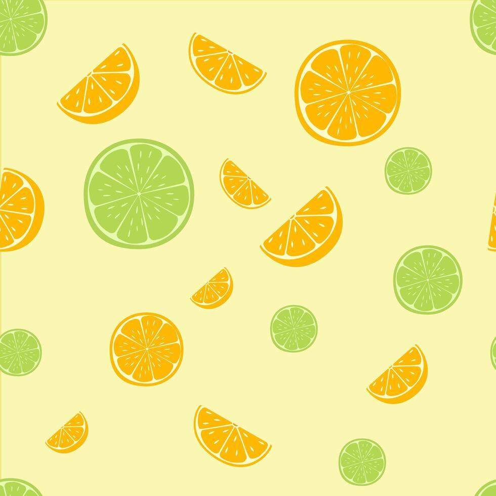 Orange seamless pattern. vector