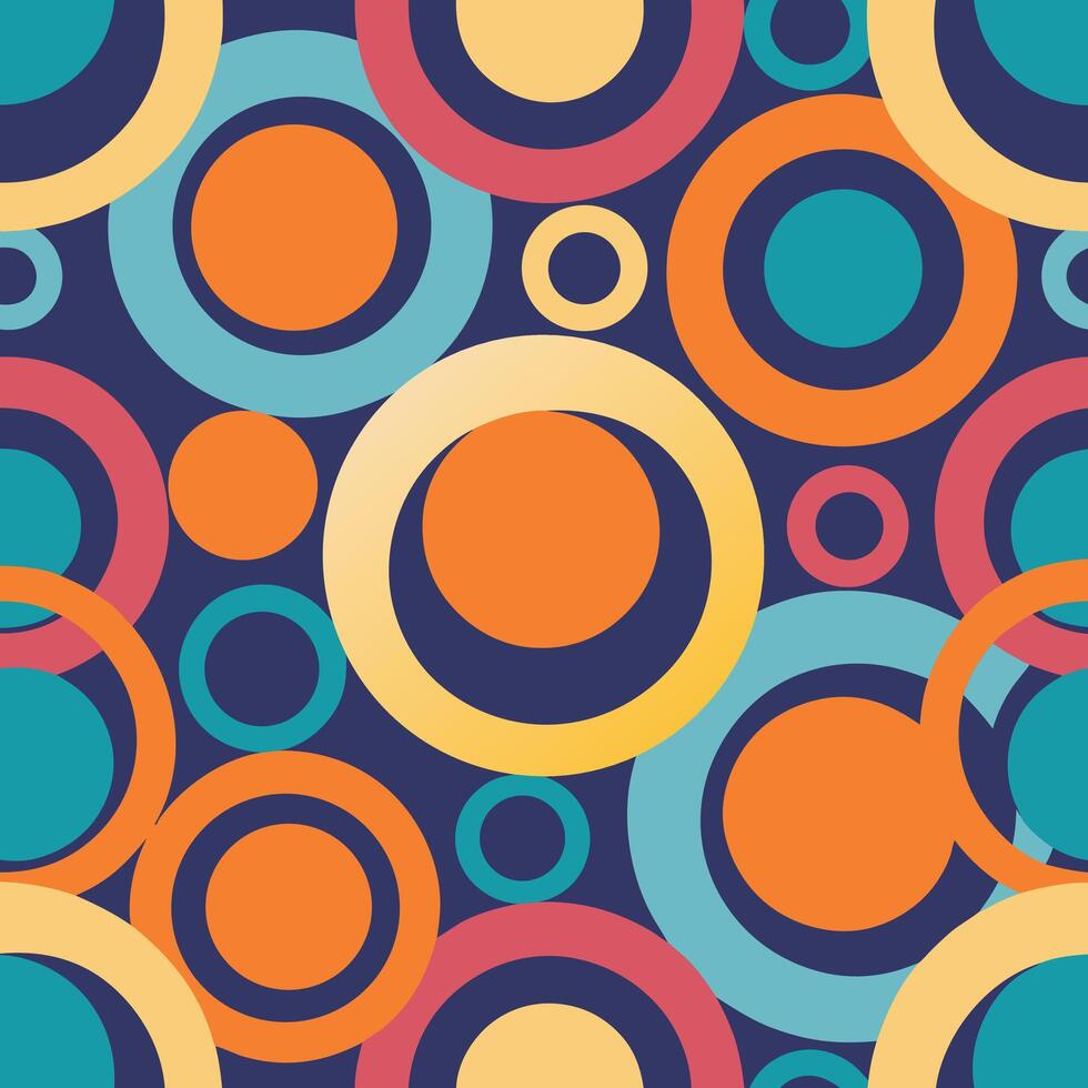 a colorful pattern with circles and circles. vector