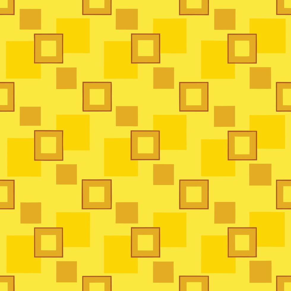 a yellow background with squares and squares vector