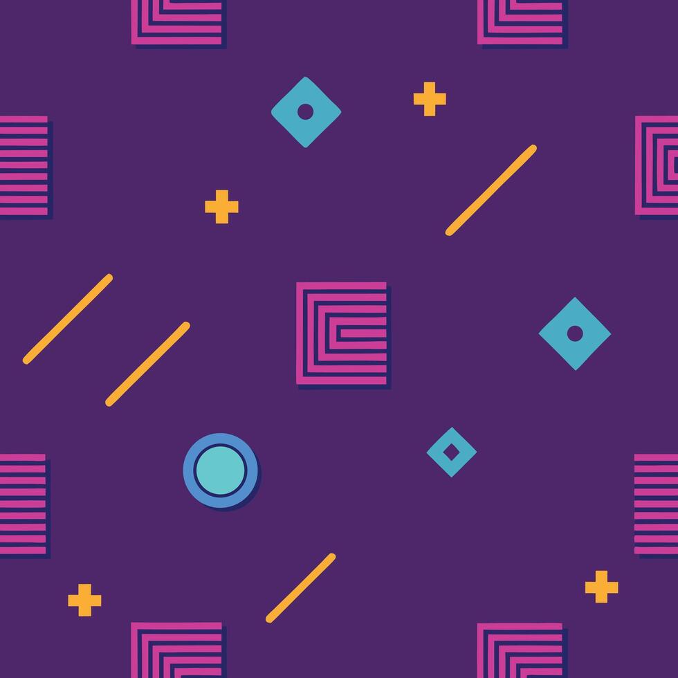 a purple background with geometric shapes and lines vector