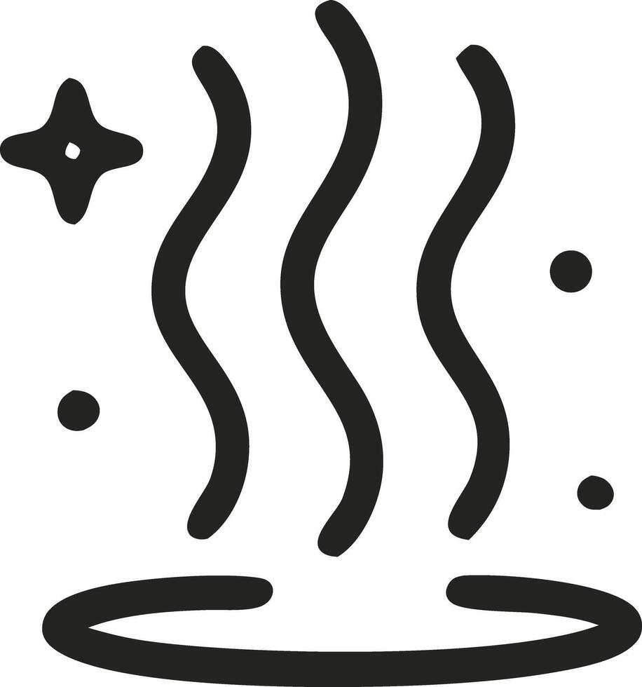 A black and white image of a hot cup of coffee vector