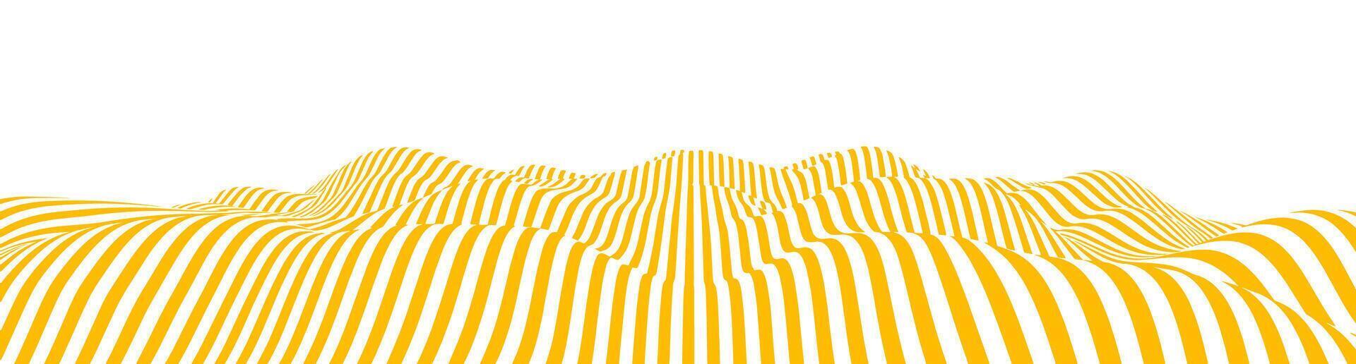 Ramen spaghetti line pattern pasta background with Italian noodle . Abstract wave texture in instant wavy yellow Japan restaurant style. Banner design with curly wave of round vermicelli. vector