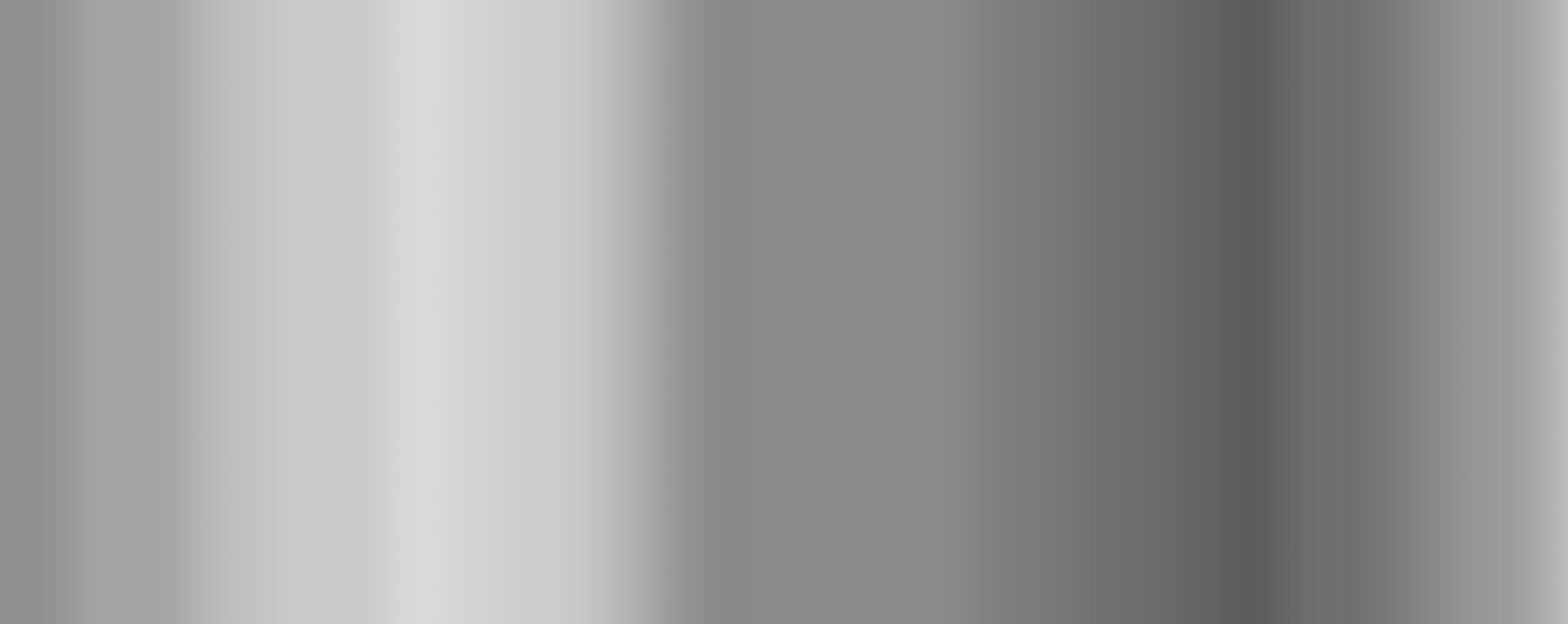 Mirror metal gradient with silver background. Chrome foil steel. Glass and stainless surface with glossy glare and light sheen. Smooth aluminum plate with titanium frame and realistic cold reflection. vector