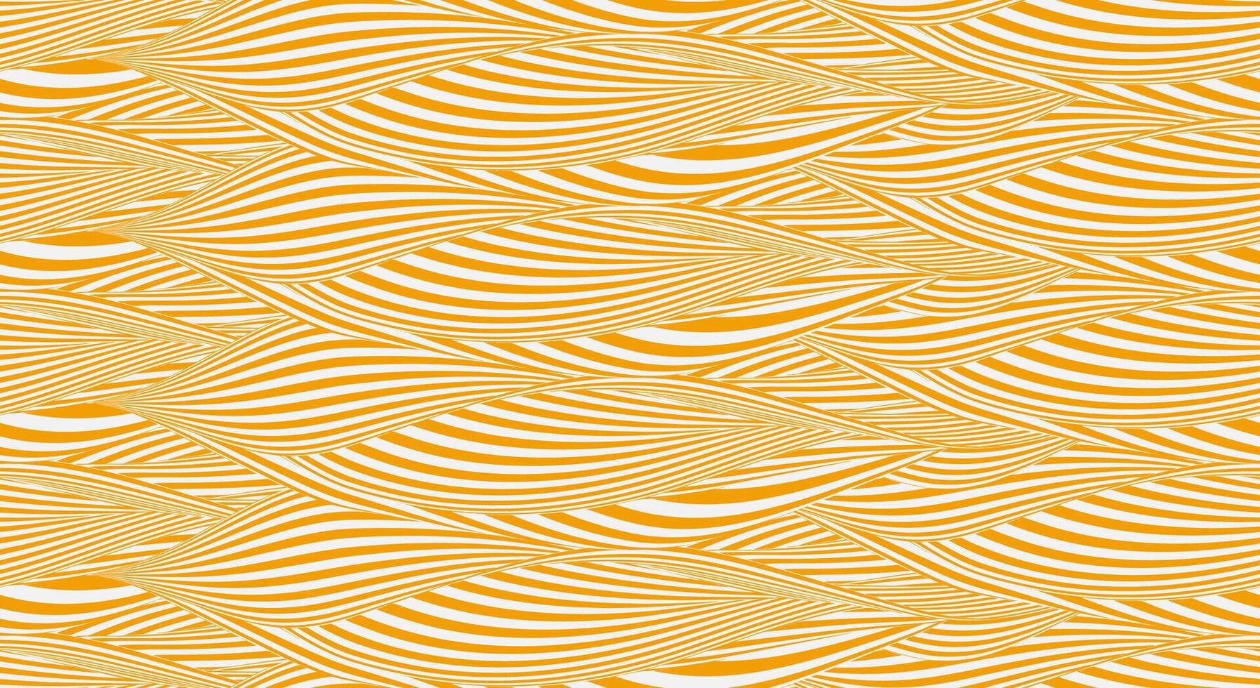Pasta seamless pattern for ramen background. Food noodle lines spaghetti abstract wave. Italian with instant texture design. Wavy geometric art graphic in yellow gourmet. vector
