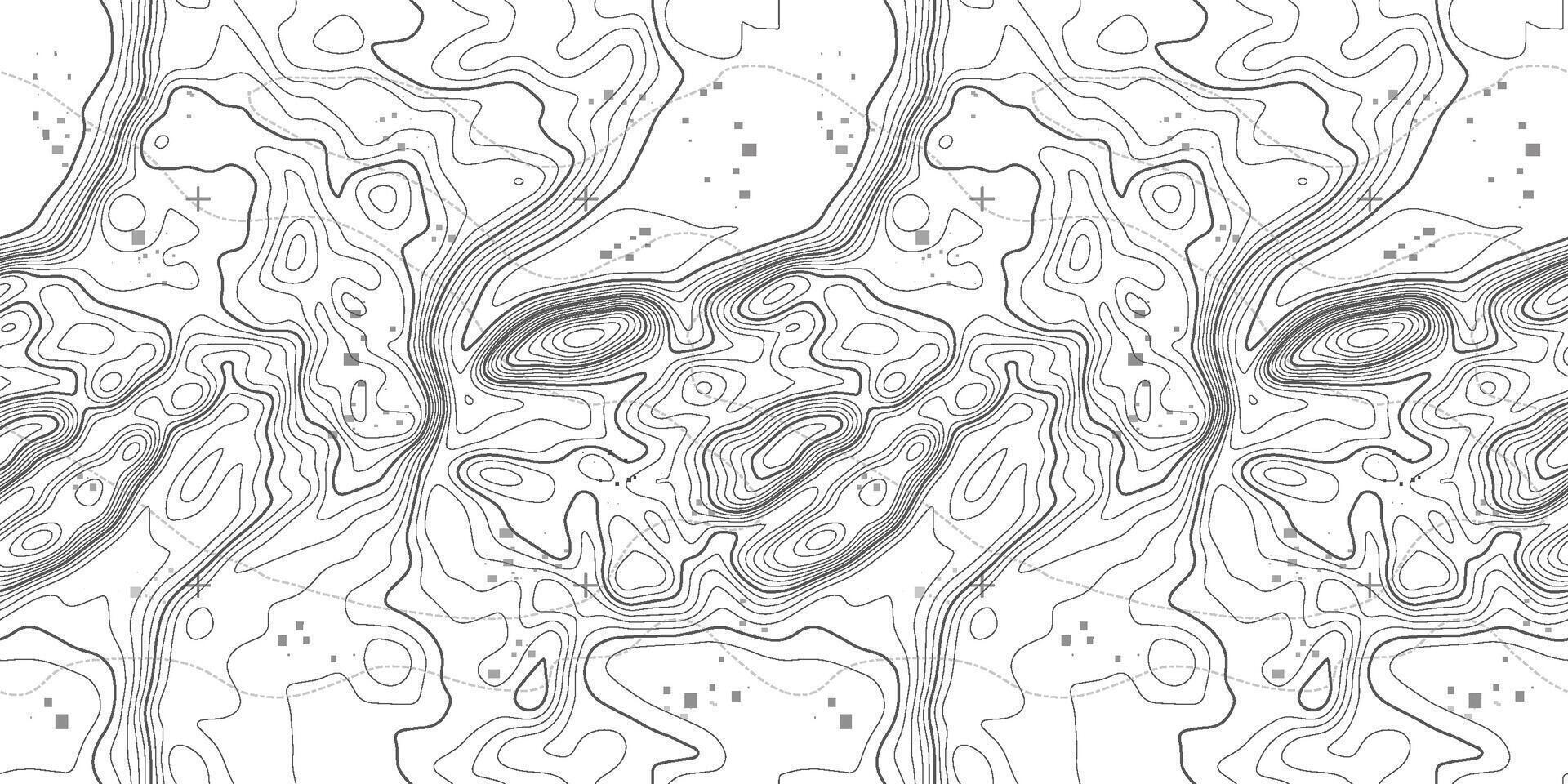 Seamless topography pattern of map lines texture. Contour abstract topographic mountain . Topology terrain geographic wood grid with latitude and wavy outlines. vector