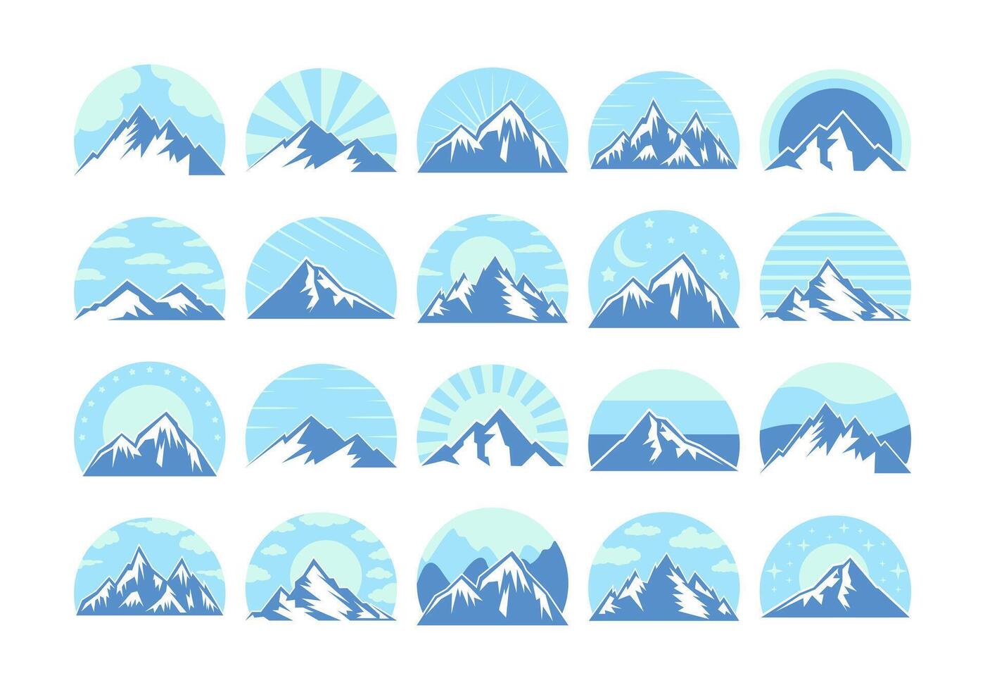 Adventure Mountain Logo Element vector