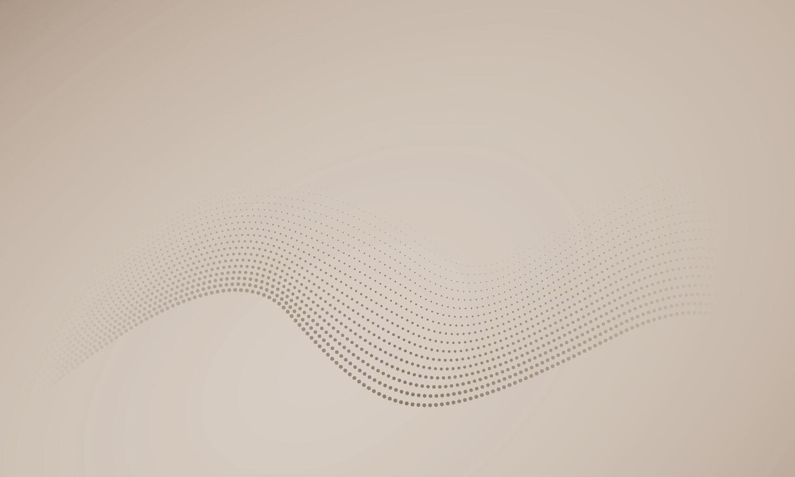 Flowing dot particles wave pattern halftone black gradient smooth curve shape isolated on transparent background vector