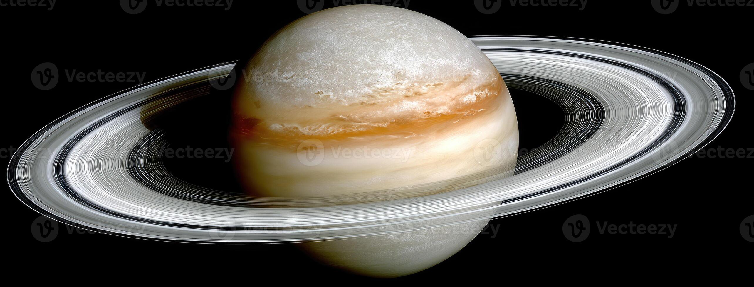 Saturn's rings are seen in this image taken by the nasa space probe cassini photo