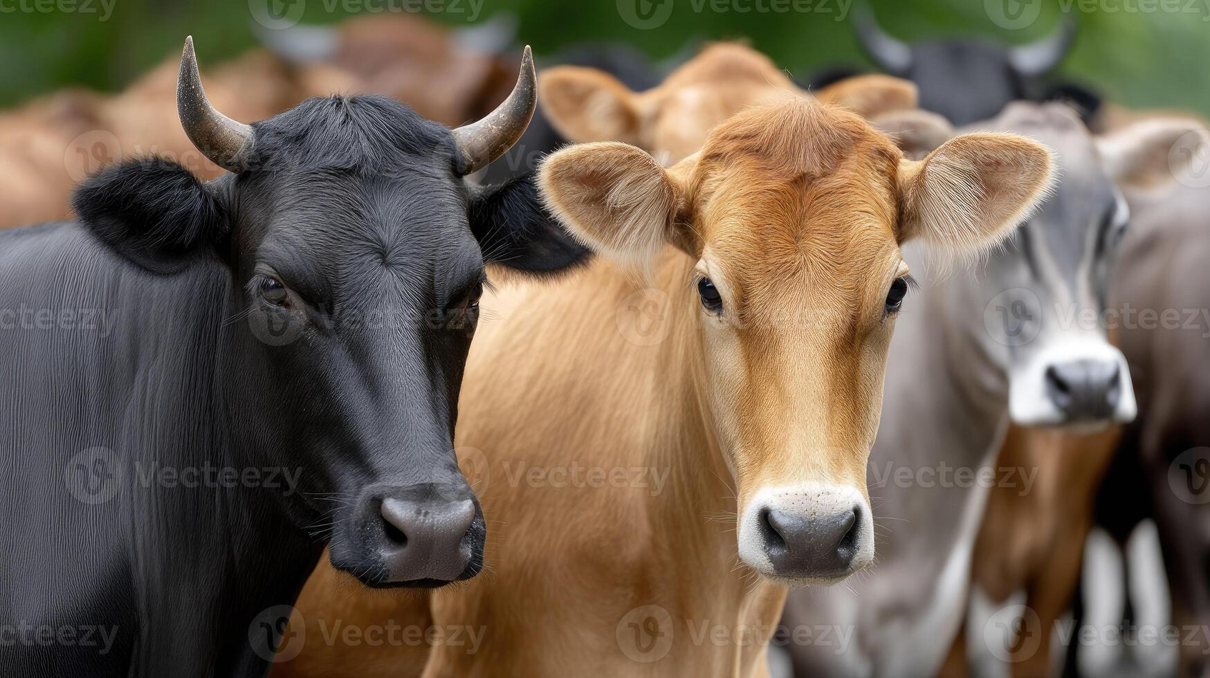 Cattle in a herd photo
