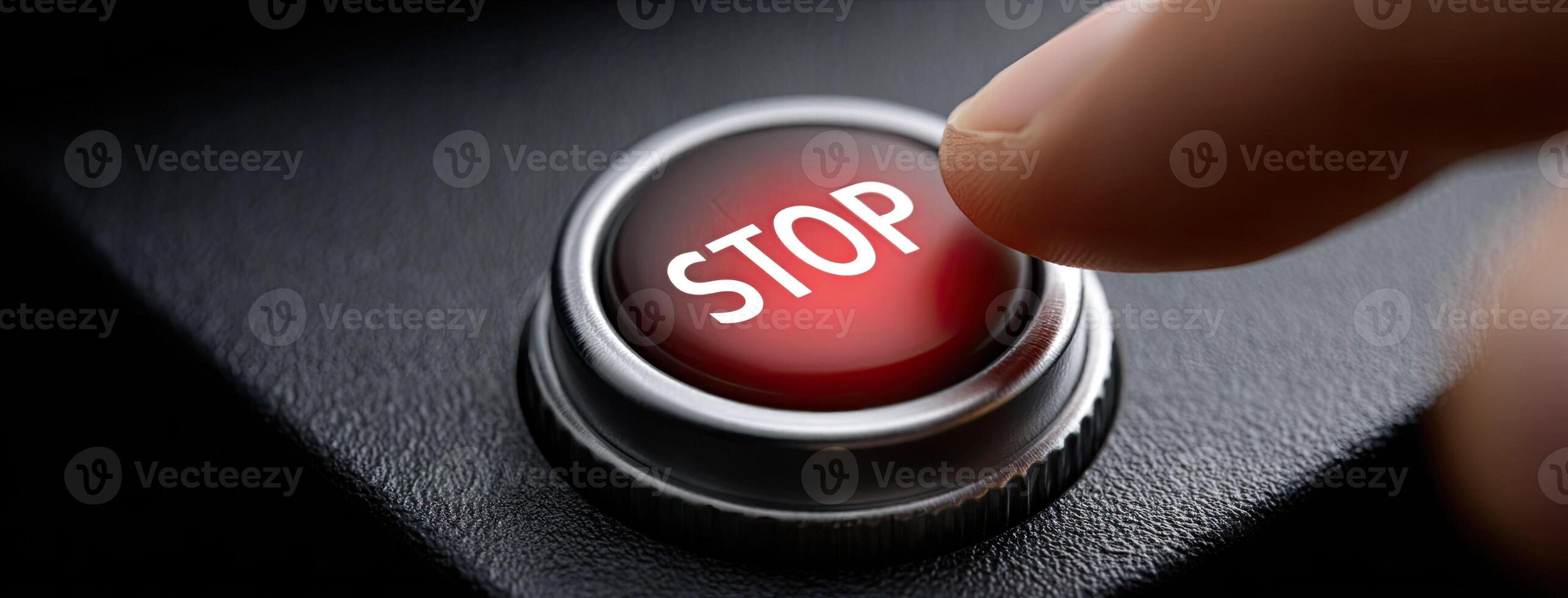 A person pushing a red button on a car photo