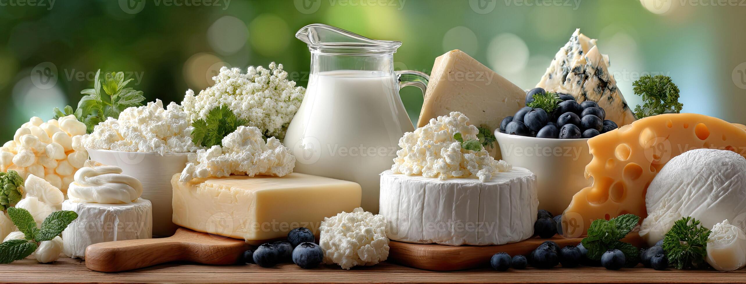 Cheese, milk, and other dairy products photo