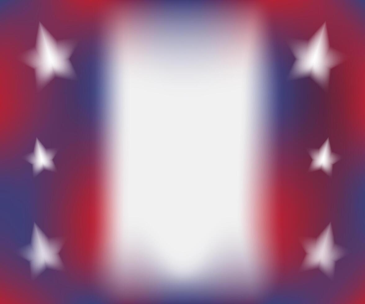 USA Flag color Gradient background. Fourth of July banner, poster with copy space. Independence Labor Patriot Day backdrop with place for text. American holidays concept. vector