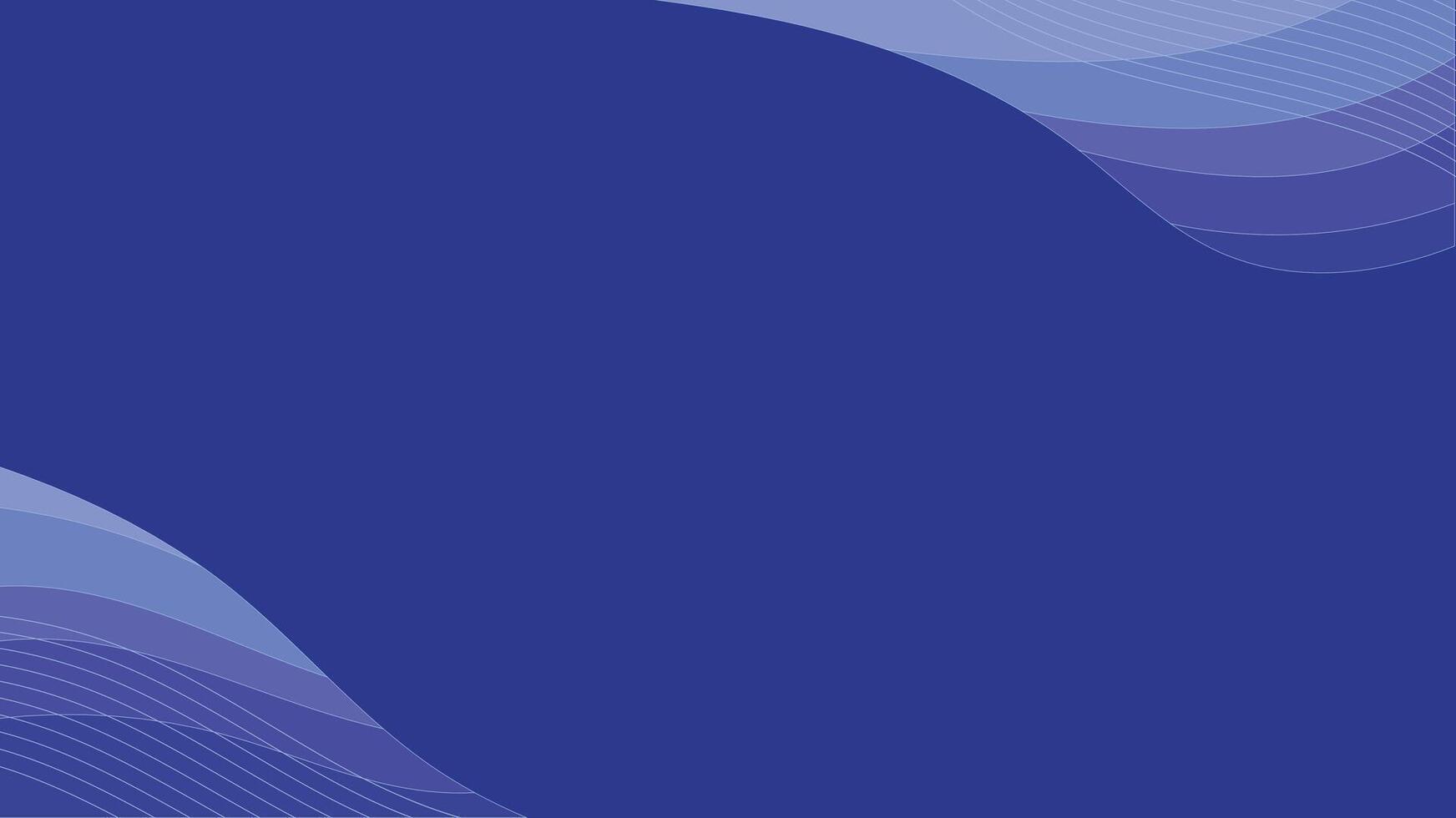 Abstract blue background with curved lines and gradient shades in the corners vector