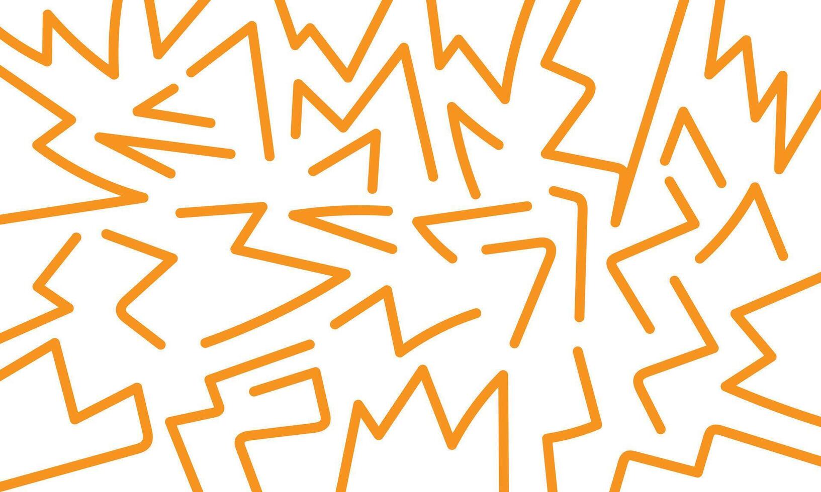 Dynamic orange geometric shapes create a bold and energetic abstract pattern on white vector