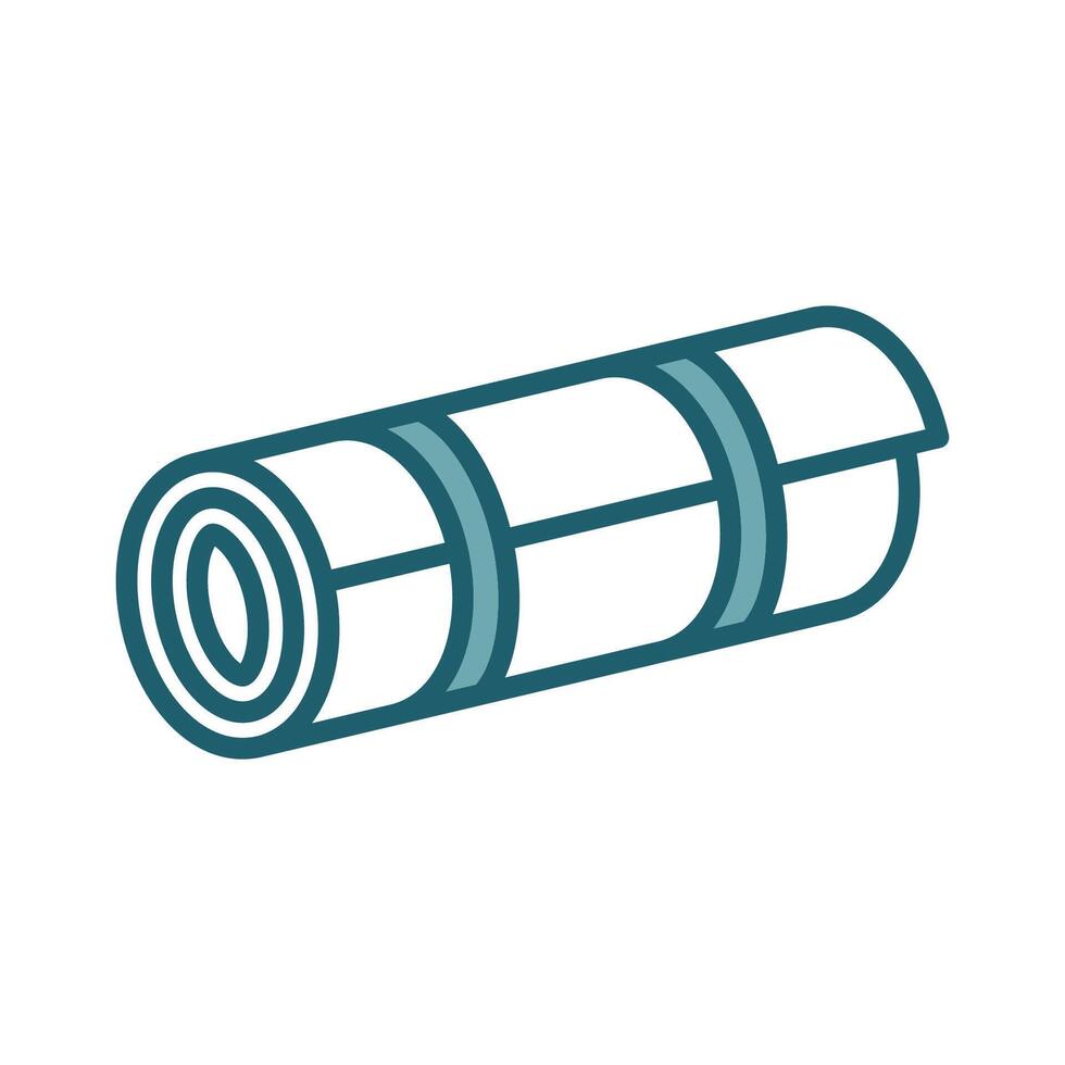 Yoga Mat and Strap Icon vector