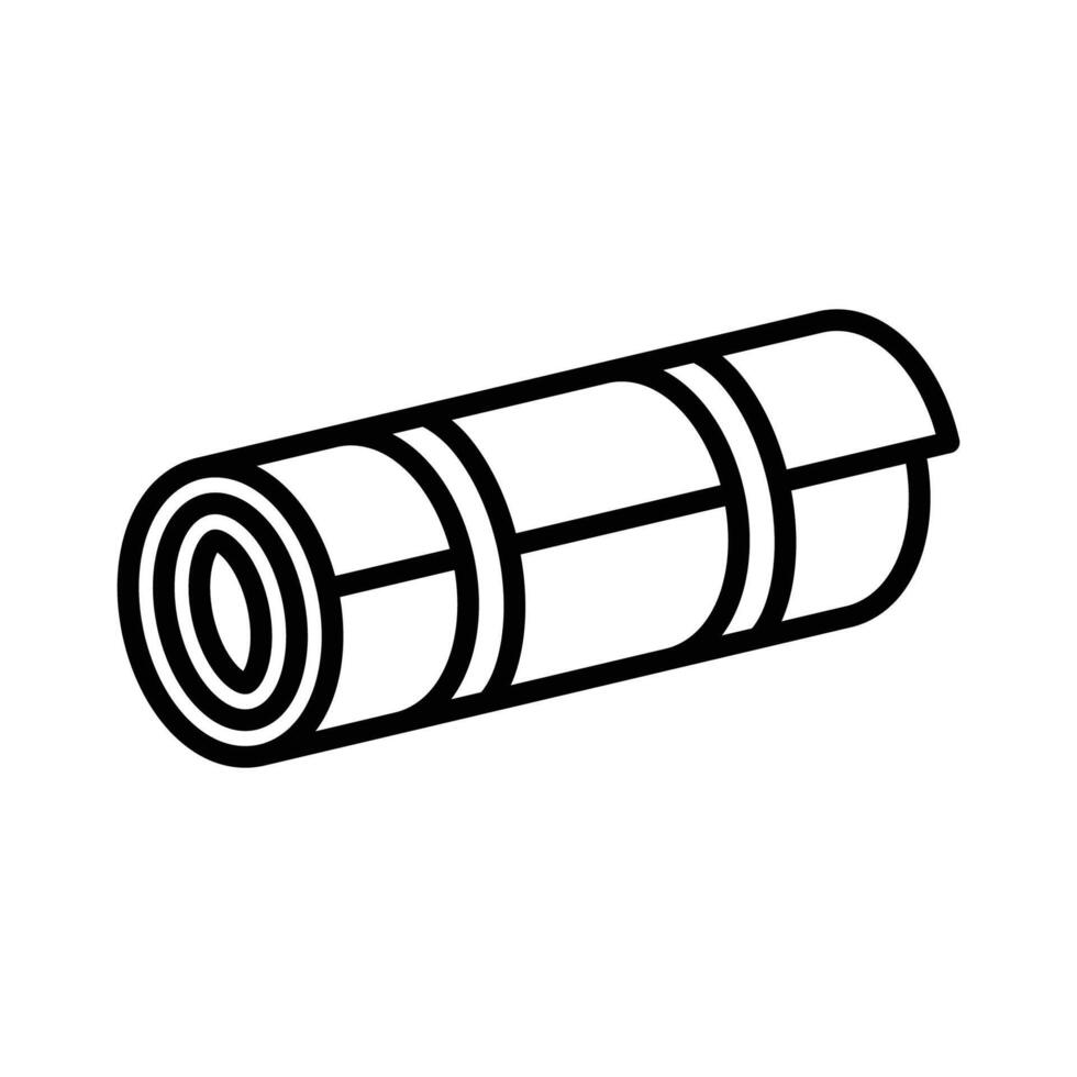 Yoga Mat Icon Set vector