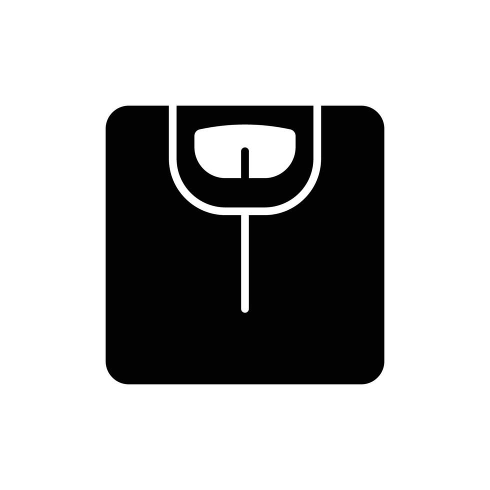 Weight Measurement Icon Flat Design vector