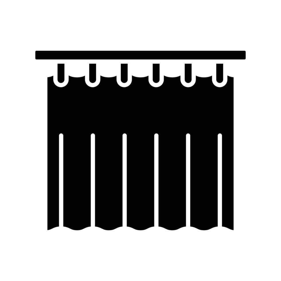 Clean Bathroom Shower Curtain vector