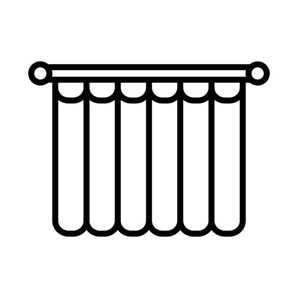 Shower Curtain Icon for App vector